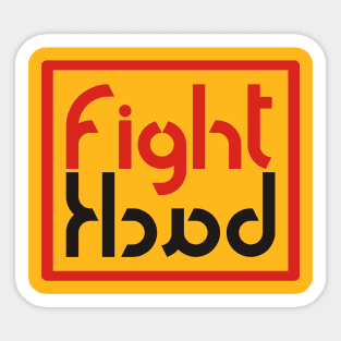 fight back Sticker